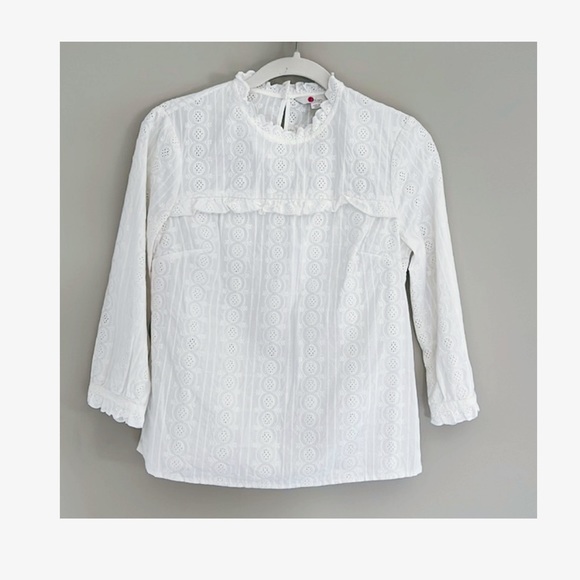 Boden kristie broderie lace white top - Picture 3 of 5